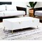 Homeroots 53" White Wood And Metal Coffee Table With Four Drawers 490582 - alternate 4