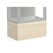 Ghent 76''H x 24''W x 20''D Edge Display Case 12'' Base w/ Harbor Back & Satin Frame 93LFHB-SN-CTK - alternate 4