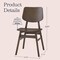 Alaterre Furniture Calais Dining Set of 2 Dining Chairs Solid Wood Chair Set w/ Minimalist Design ANCA3310 - alternate 8