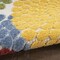 Homeroots 6' Blue Yellow Blue Red And Green Medallion Indoor Outdoor Area Rug 556300 - alternate 5
