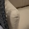 Leisuremod Mendoza Charcoal Wicker Hanging 2 person Egg Swing Chair with Taupe Cushions MSCCH-53TP - alternate 9