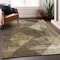 Homeroots 10' X 14' Brown And Beige Geometric Washable Indoor Outdoor Area Rug 602832 - alternate 4