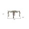 Homeroots 55" Antiqued White Solid Wood And Solid Manufactured Wood Dining Table 376938 - alternate 2