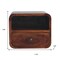 Homeroots 10" Brown Solid Wood Square One Drawer Nightstand 653818 - alternate 10