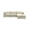 Homeroots Khaki Linen Blend Modular L Shaped Four Piece Corner Sectional 714560 - alternate 1