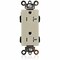 Leviton Straight Blade Receptacle, 5-20R, 20 A, 125V AC, Flush Mount, Self-Grounded MT163-I - alternate 1