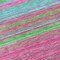 Homeroots 8' Blush Lime Green And Teal Blue Round Striped Washable Indoor Outdoor Area Rug 614799 - alternate 5