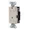 Hubbell Wiring Device-Kellems Straight Blade Receptacle, 5-20R, 20 A, 125V AC, 2 Pole, 3 Wire, Surface Mount, Grounded DR20STLATR - alternate 1