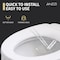 Anzzi Elongated Manual Bidet Toilet Seat in Wht W/Dual Self-Clean Nozzles, Soft-Close Lid/Easy Installation TL-AZMB1101WH - alternate 4