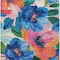 Homeroots 8' X 10' Navy Blue And Sky Blue Floral Washable Indoor Outdoor Area Rug 611074 - alternate 7