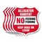 Signmission Alligator Warning Shield Sign Alligator, 12 inch X 12 inch, Aluminum Metal Sign, 5PK SHI-A-5Pack-12-357 - alternate 1