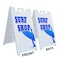 Signmission Surf Shop, A-Frame & 2 Decals Installed, Heavy-Duty Plastic Frame SBHD-D-2436-Surf Shop - alternate 4