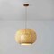 Vidalite Fos 1-Light Pendant with Woven Bamboo and Linen Shade, Brushed Brass Canopy, Adjustable Height CE1009202 - alternate 5