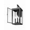 Z-Lite Hartwell 3-Light Outdoor Wall Light, 8 in W x 19.25 H, Sand Black 5019M-BK - alternate 5