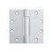 Ives 4 1/2 in. x 4 1/2 in. 3PB1 Standard Weight Full Mortise Hinge, Satin Chromium Plated 3PB1 4.5X4.5 652 - alternate 1