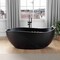 Anzzi Kelut Series 32in W x 68in D x 28in H Full Black Freestanding Bathtub MN516BK_BK - alternate 8