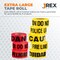 Jrex Safety Fire Line Do Not Cross Tape Roll - 3 Mil - 1000 Ft x 3 Inch Wide Each - Yellow, 6PK PFLT-JR-3M-6PK - alternate 3