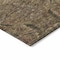 Homeroots 8' Brown Charcoal And Brick Red Round Damask Washable Indoor Outdoor Area Rug 603307 - alternate 5