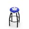 Holland Bar Stool Co 36" Blk Wrinkle Toronto Maple Leafs Swivel Bar Stool, Chrome Ring L8B2C36TorMpl - alternate 1