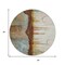 Homeroots 8' Rust And Beige Round Abstract Washable Indoor Outdoor Area Rug 630479 - alternate 5
