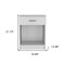 Homeroots 22" White Wood One Drawer Nightstand 479972 - alternate 4