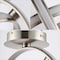 Jonathan Y Nicole 14.25" 2-Light Modern Minimalist Aluminum Ring Integrated LED Semi Flush Mount, Nickel JYL1700B - alternate 9