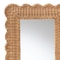 Bali & Pari Makoto Scalloped Natural Rattan Accent Mirror, Rectangular Frame 267-14609-ZORO - alternate 3