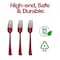 Smarty Had A Party Red Disposable Plastic Party Forks, 600PK 410F-R-CASE - alternate 6