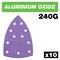 Trend Aluminum Oxide 240 Grit Detail Sanding Sheets, 10 Pack, 102x151mm, AB/DET/240A, 10PK U*AB/DET/240A - alternate 1