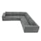 Homeroots 116" Gray Fabric Modular Sleeper Sofa 568296 - alternate 12