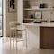 Manhattan Comfort Serene Metal Upholstered Barstool in Taupe BS1881-TP - alternate 4