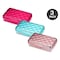 Its Academic Metallic Pencil Case Box, Hard Plastic, Stylish Quilted-Pattern Lid, 3-Pack 23130-3PK21-DM - alternate 6