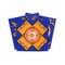 Homeroots 5" x 5" Blue and Gold Celestial Mosaic Peel and Stick Removable Tiles 400442 - alternate 1