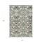 Homeroots 3' X 5' Sage And Off White Geometric Washable Indoor Outdoor Area Rug 608993 - alternate 8