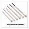 Great Neck Precision Screwdriver Set, Six-Piece, Phillips/Slotted, Assorted Lengths, Polished Steel Handles GP6C - alternate 9