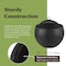 Pure Garden Outdoor Fire Pit 24 in Round Faux Concrete Firepit Wood Burning Fire Pit w/ Accessories 50-LG1476 - alternate 4