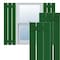 Ekena Millwork True Fit PVC Three Board Spaced Board-n-Batten Shutters, Viridian Green , 17 1/8W x 42H, PR TFP101SBF17X042HG - alternate 1