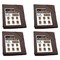 Mytee Products 4 Pack 6ft x 8ft Dark Brown Canvas Tarp 12oz Water Resistant Heavy Duty Tarps, 4PK CT6-8-DBx4 - alternate 1