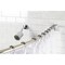 Kingston Brass 60"-72" Stainless Steel Adjustable Single Curved Shower Curtain Rod, Polished Chrome CC6721 - alternate 4