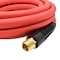Interstate Pneumatics 1/2 in x 25 ft Rhino HybridFlex Red Hybrid Air Hose WP 200 PSI (1/2 in NPT) Solid Fitting HH48-025 - alternate 6