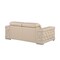 Homeroots 71" Beige And Silver Genuine Leather Loveseat 546439 - alternate 9