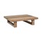Homeroots 33" Natural Solid Wood Outdoor Coffee Table 555648 - alternate 5