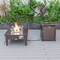Leisuremod Walbrooke Patio Square Fire Pit and Tank Holder with Slats Design, Brown WBRS-27-20-GL - alternate 8