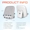 Delton Portable White Noise Sound Machine, 18 Relaxation Audio Tracks, 66mm Speaker, White WN9 - alternate 5