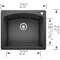 Blanco Diamond Single Bowl Dual Deck, Anthracite 440210 - alternate 2