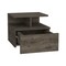 Homeroots 12" Brown Wood One Drawer Nightstand 529079 - alternate 12