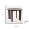 Homeroots 42" Walnut Solid Wood Round Top Dining Table 712202 - alternate 3