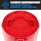 Magnum Tool 44 Gallon Trash Can, High-Vis Red, Construction Grade, Heavy Duty Plastic, 2PK CMTC-C000-44R02 - alternate 5