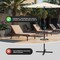 Simple Deluxe 17.72' 24.2 lbs Market Heavy Duty Umbrella Round Stand Base for Patio, Outdoor, Deck, Lawn, Garden,  LGBRLABASERESINROUND22 - alternate 3