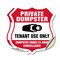 Signmission Private Dumpster Shield Sign Tenant Use, 18 inch X 18 inch, Vinyl Decal, 2PK SHI-D-2PACK-18-438 - alternate 1